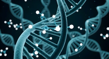 Close‑Up of Genetic Double Helix Concept

