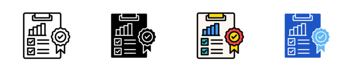 Business Standards  Icon Set Multiple Style Collection
