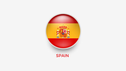 Fototapeta premium spain 3d flag vector illustrator