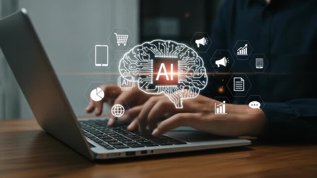 AI-Powered Efficiency: How Artificial Intelligence is Transforming Business Productivity with Smart Automation, Data Analysis, and Enhanced Decision-Making on Your Laptop