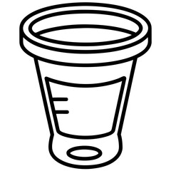 Urine Collection Container Minimalist Vector