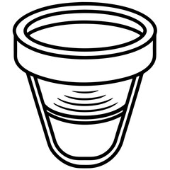 Urine Collection Container Minimalist Vector