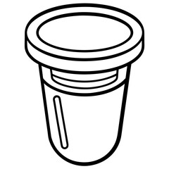 Urine Collection Container Minimalist Vector
