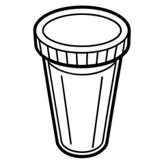 Urine Collection Container Minimalist Vector