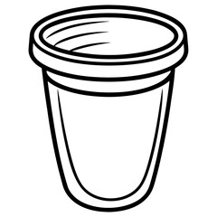 Urine Collection Container Minimalist Vector