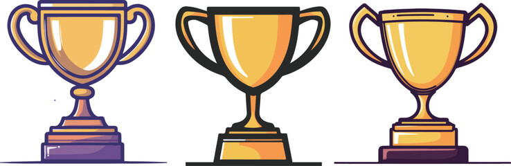 Cartoon Trophy Illustration
