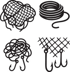 Global network vector elements: A set of internet globe icons for business and design