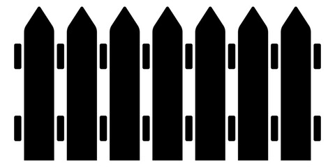 Fence pattern. Fence vector silhouette