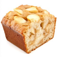 Freshly Baked Apple Cake with Visible Fruit Pieces