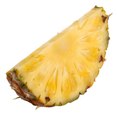 slice of pineapple with transparent background