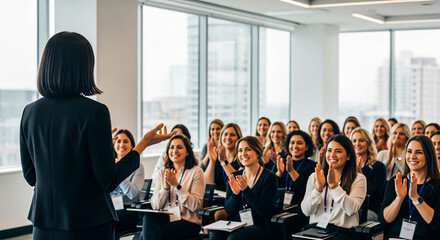 Fototapeta premium Empowering Women in Business: Conference Success