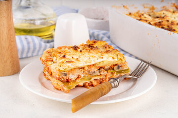 Vegetable healthy diet zucchini lasagna