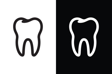 Teeth human part icon isolated vector icon illustration on white background.