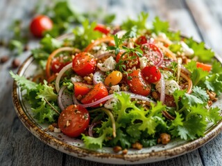 Fresh Mixed Salad with Grilled Chicken