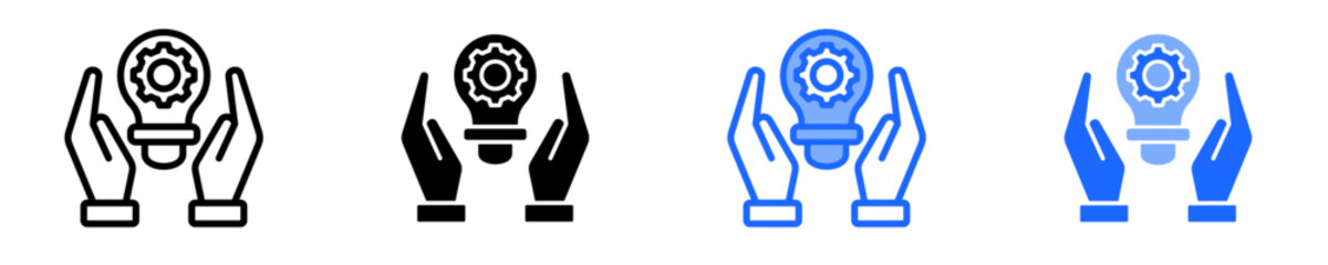 Technology Adoption  Icon Set Multiple Style Collection