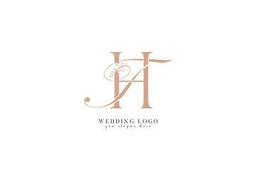 TH HT wedding logo with monogram initial letters