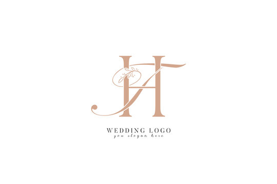  TH HT wedding logo with monogram initial letters