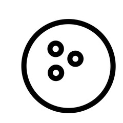Bowling icon set