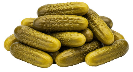 Isolated pile of pickles