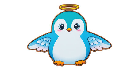 Isolated Angel Penguin