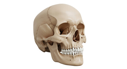 Isolated Human Skull Anatomical Model