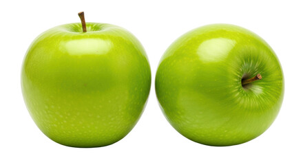 Isolated Two Green Apples