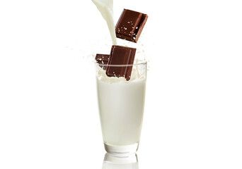 milk and chocolate