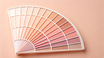 A fan of neutral and pink toned eyeshadow shades for makeup artists