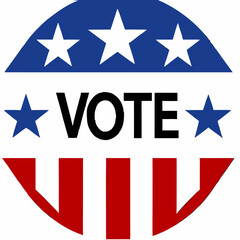 Obraz premium A vibrant patriotic illustration of the American flag with stars and stripes, symbolizing Independence Day