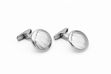 Silver cufflinks