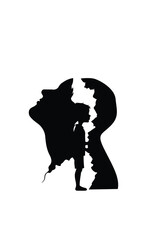 Head, Inner Child, Child, Therapy, Man, Woman, Trauma, Pain, Father, Son, Love, Vector, Artwork