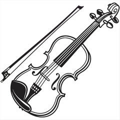 Obraz premium violin with bow