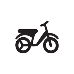 Moped Vector isolated on white