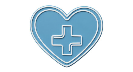 Isolated Heart with Medical Cross