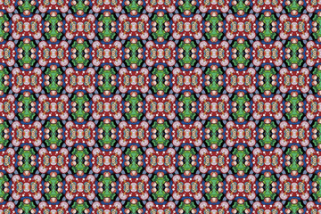 Seamless Textile Visual Geometric Art Fashion Endless Tile Wallpaper Graphic Texture Cloth Digital Symmetric Decoration Perspective Interior Design Shape Fabric Luxury Background Template Pattern.