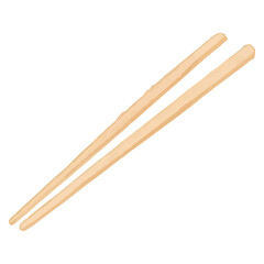 Obraz premium Hand-Drawn Chopsticks Icon for Asian Dining Design