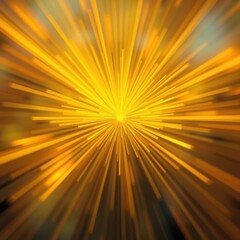 Obraz premium Abstract burst of yellow light, radiating outwards from center, rays of light, background, light