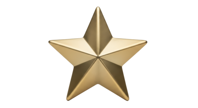 Isolated Golden Star