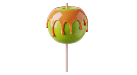 Isolated Caramel Apple