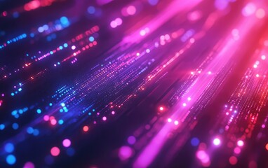 Obraz premium A glowing abstract fiber optics background with colorful bright lights perfect for a disco or holiday party decoration