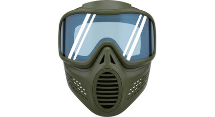 Isolated Paintball Mask