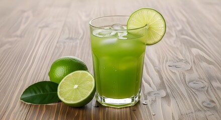mojito cocktail with lime and mint
