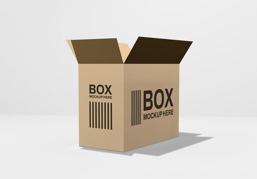 Large Open Box Mockup