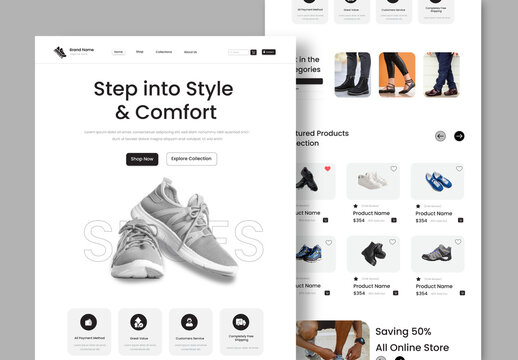 Modern Product Showcase Website Template