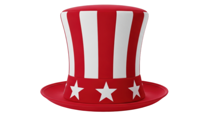 Isolated 4th July Hat American Symbol