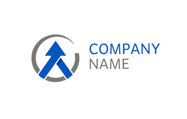 Minimalist Arrow Logo Design in Circle – Corporate Vector Template