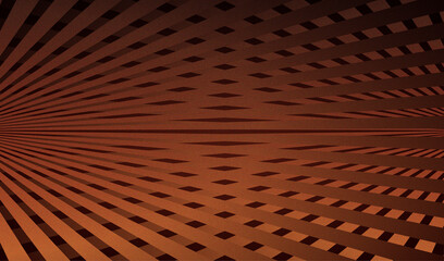 Abstract perspective background with converging lines and woven pattern