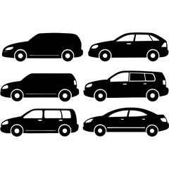 set of cars vector