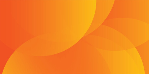 Abstract orange background with circles. futuristic modern geometric vector eps10