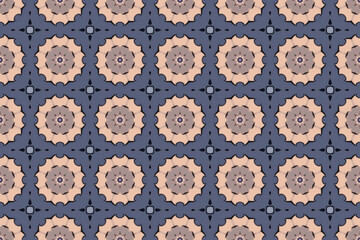 Seamless Textile Visual Endless Fabric Art Interior Symmetric Template Geometric Graphic Background Wallpaper Digital Cloth Luxury Tile Design Perspective Shape Texture Decoration Fashion Pattern.